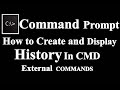 How to Create Display and Remove Commands History in Cmd ||DOSKEY Command in Hindi