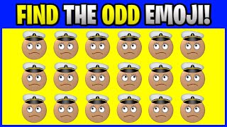 FIND THE ODD EMOJI! O15042 Find the Difference Spot the Difference Emoji Puzzles PLO