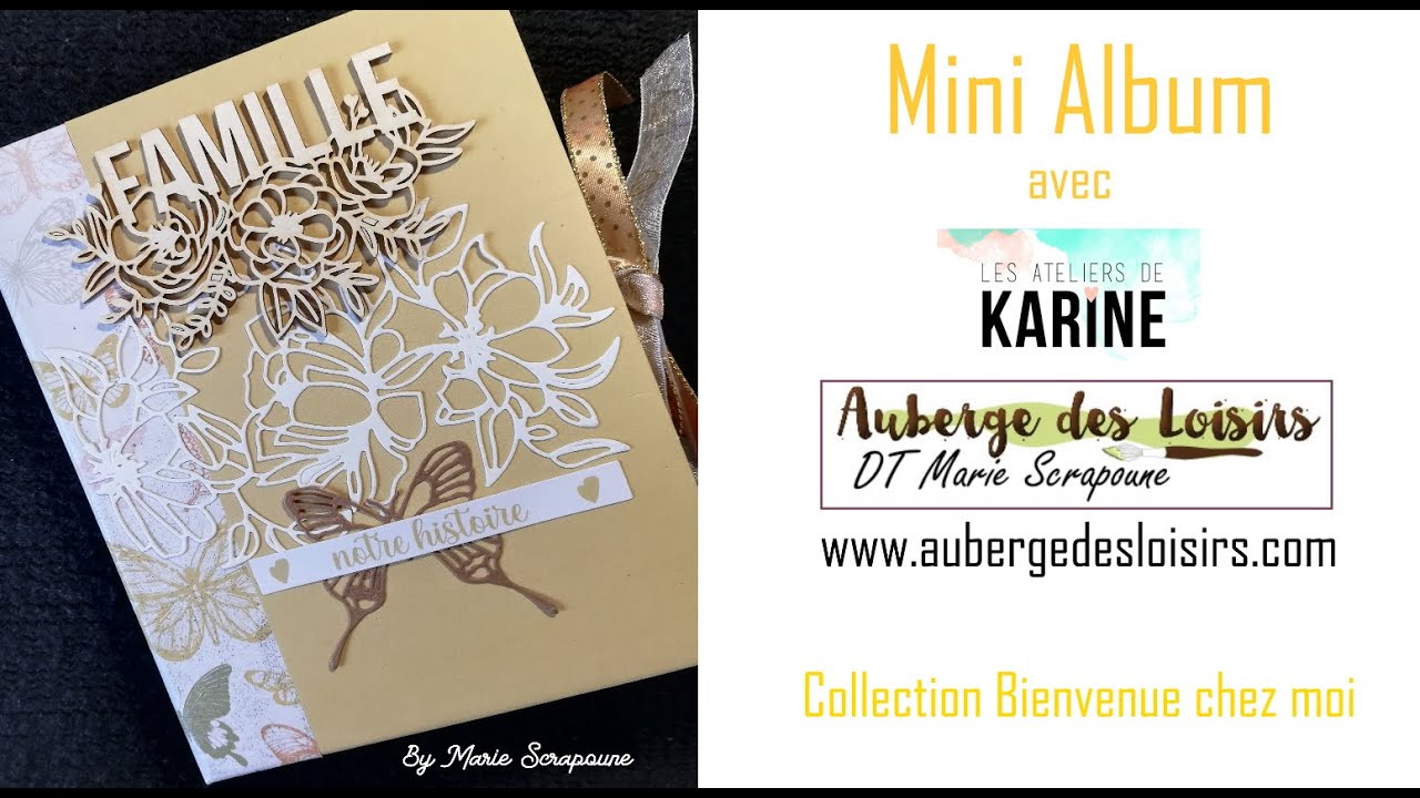 TUTORIEL MINI ALBUM Les ateliers de Karine tuto facile, scrapbooking