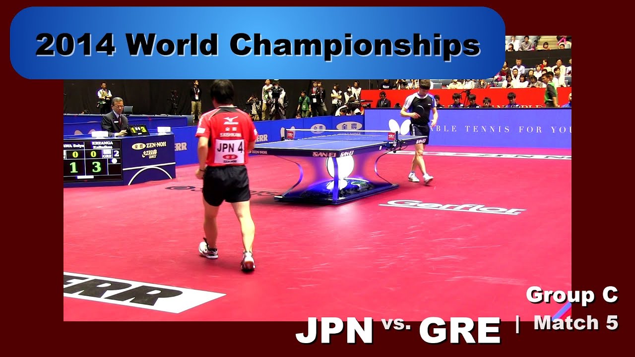 2014 WTTC Men's Team - Group C: JPN-GRE Match 5: Seiya Kishikawa v Kalinikos Kreanga