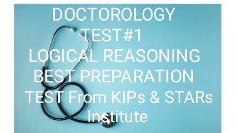 test unit 1 of logical reasoning from kips institute (A+series) logical reasoning MDCAT