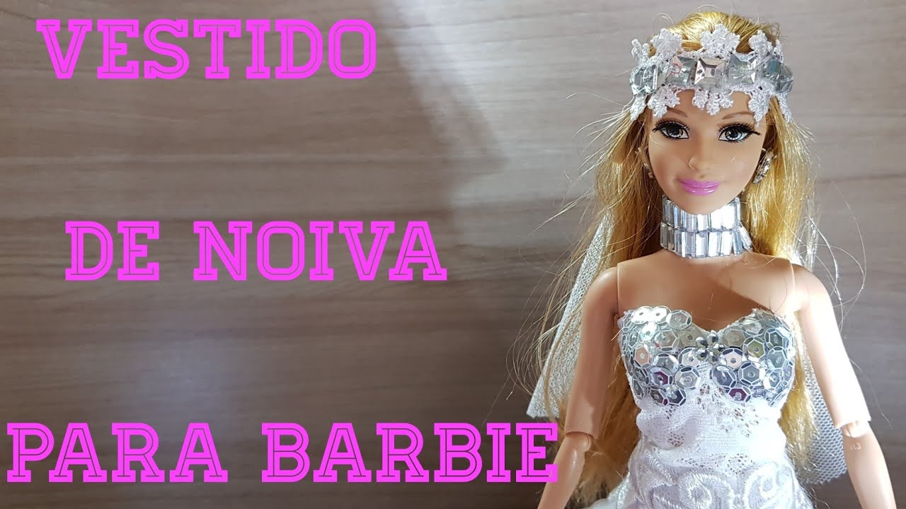 Vestido de noite clássico para bonecas Barbie, Vestidos de boneca