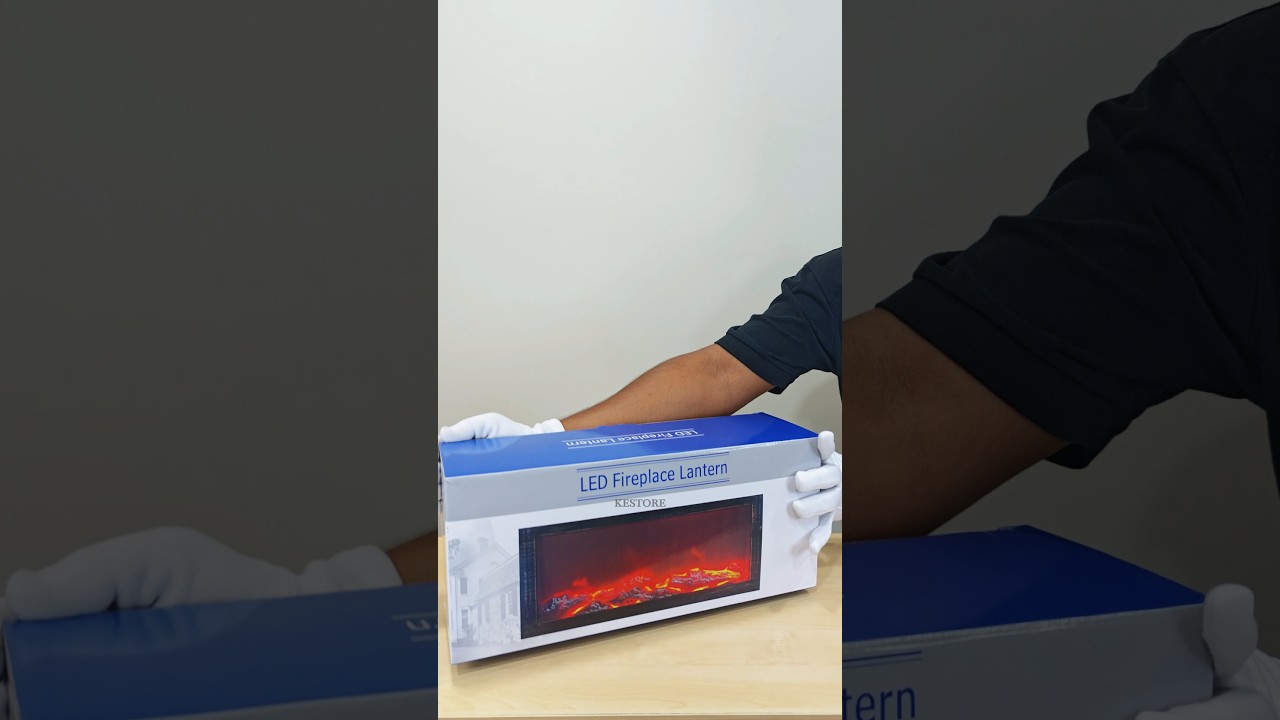 🔥 Cozy LED Fireplace Lantern – Instant Warm Vibes 