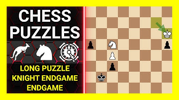 Chess Puzzles to Practice. Themes: Long puzzle, Knight endgame, Endgame. Learn Chess