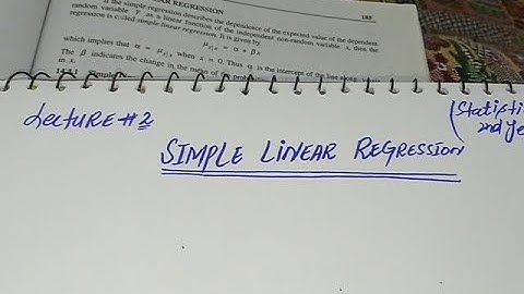 Simple Linear Regression | | Ch # 14 | F.Sc 2nd Year | Lecture 2