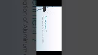 Preparation Of Alumnium Oxide Al2O3