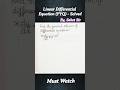 Differential Equations PYQ-"Solved" |Class 12 |Important | By, Saket Sir #shorts #shortsfeed #maths