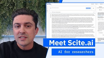 Meet Scite.ai - AI built for scholarly research