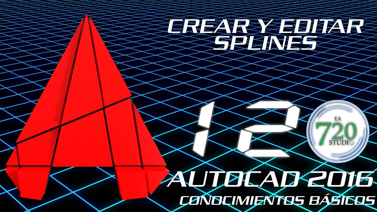 Autocad 2016 - Crear y Editar Splines - Tutorial Básico 12 - En Español ...