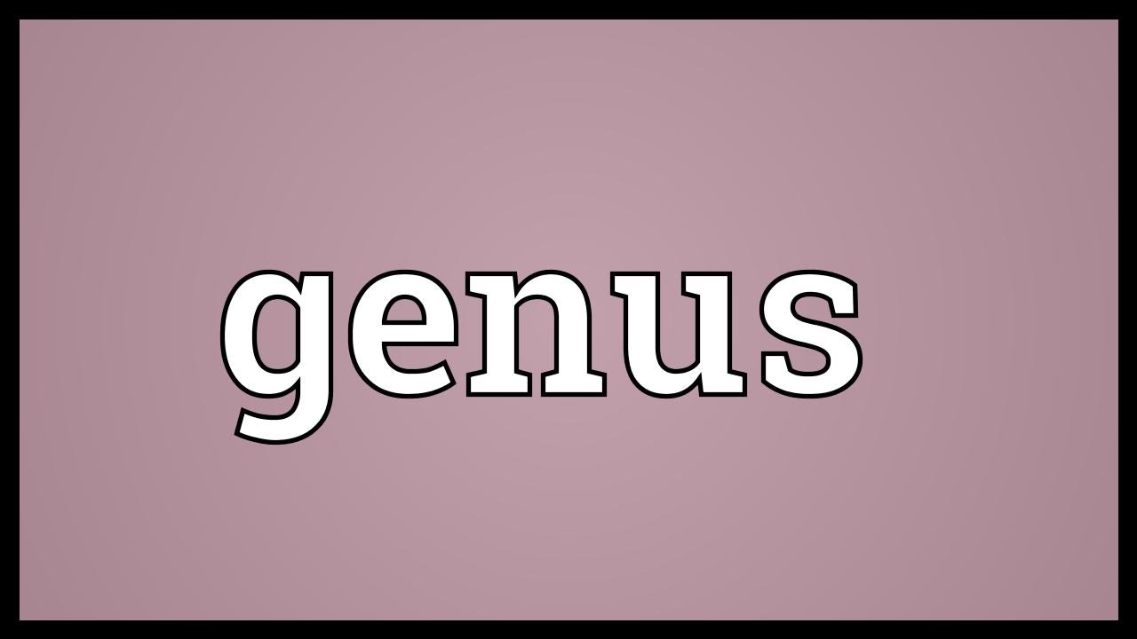 Genus Meaning - YouTube