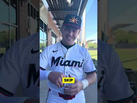 Rapid fire with Marlins prospect PJ Morlando 🔥 #marlins #mlb #baseball
