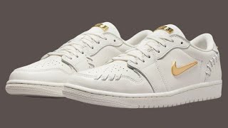 AIR JORDAN 1 LOW METHOD OF MAKE “WHITE:METALLIC GOLD”