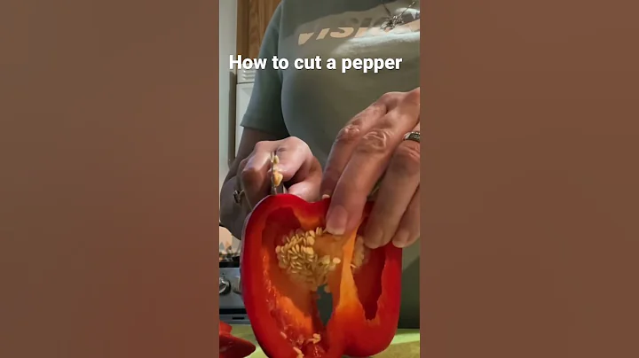 How to cut a pepper