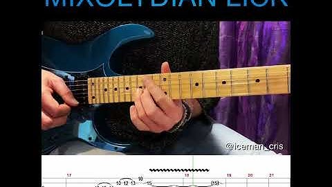 Guitar lesson spot #3 : how to play a Mixolydian lick