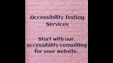 Accessibility testing expert