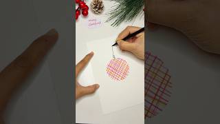 30 SECONDS CARD #diy #drawing #christmascards #shorts #youtubeshorts #easycard #christmas #art
