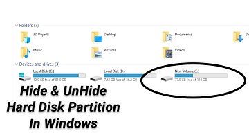 How to Hide & Show Hard Disk Drive in Windows 10 | Easy Step by Step Guide