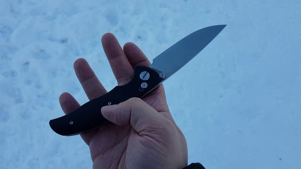 МегаБлоггинг. Морозец в Новосибирске, нож Y-Start