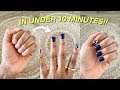 THIS IS HOW I SAVE MONEY ON NAILS | EASIEST AT HOME MANICURE EVER!! (LOOKS LIKE GEL) | DIMMA UMEH