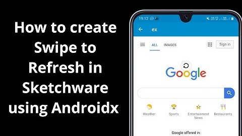 How to create Swipe to Refresh in Sketchware using Androidx