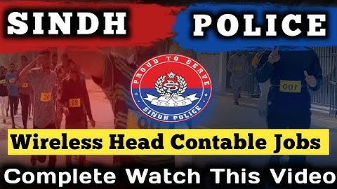 SINDH POLICE WIRELESS OPERATOR AND HEAD CONSTABLE | NEW INFORMATION PHSYCAIL TEST #sindhpolice