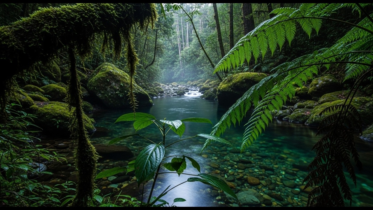 3 Hours Healing Sleep: Water Sounds & Deep Sleep Music 🪴 Enter a State of Calmness