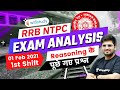 RRB NTPC Exam Analysis (1st Feb 2021, 1st Shift) | Reasoning Asked Questions by Deepak Tirthyani