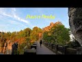 Sunrise Hike at the Bastei Bridge [Basteibrücke] in Saxon Switzerland near Dresden, Germany