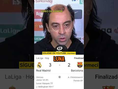 RUEDA DE PRENSA XAVI: REAL MADRID 3 FC BARCELONA 2