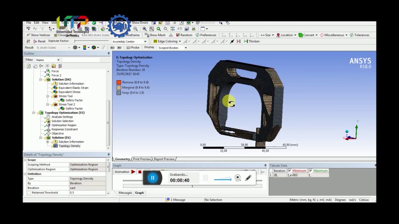 Optimización Topológica en ANSYS 18 - YouTube