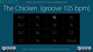 The Chicken (groove 105 bpm) NO BASS : Backing Track chords