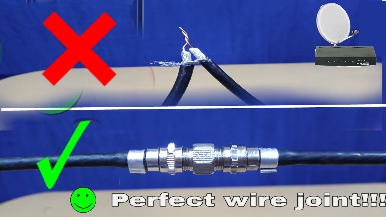 How to perfect joint your cable & DTH TV wire perfect joint 100