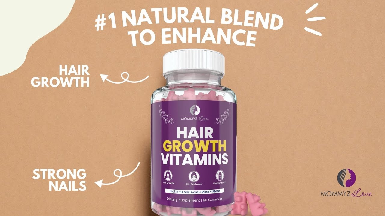 Postpartum Hair Loss Vitamin Biotin Gummies for Hair Growth, Radiant