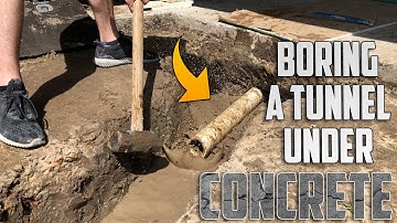Tunneling Under a Concrete Footing for a Sewage Drain