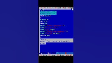 Make Simple Calculator using switch case in C #shorts #short #dailyshorts #ai