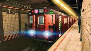 World of Subways 4 gameplay: 7 train to 111th St in Queens (10:42pm)