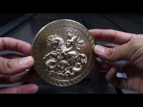 CNC დანადგარი სპილენძსა და თითბერზე სამუშაოდ • CNC working on brass and copper