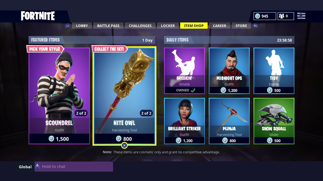FORTNITE - DAILY ITEMS SHOP STORE JUNE 3 2018 - YouTube