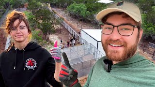 We Built A Wolf Enclosure! Part 1