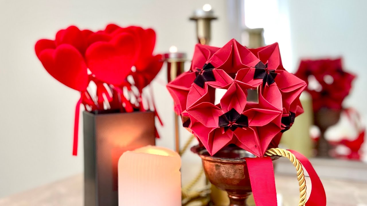 Poppy flower ball, beautiful gift, work of art کاردستی گل شقایق