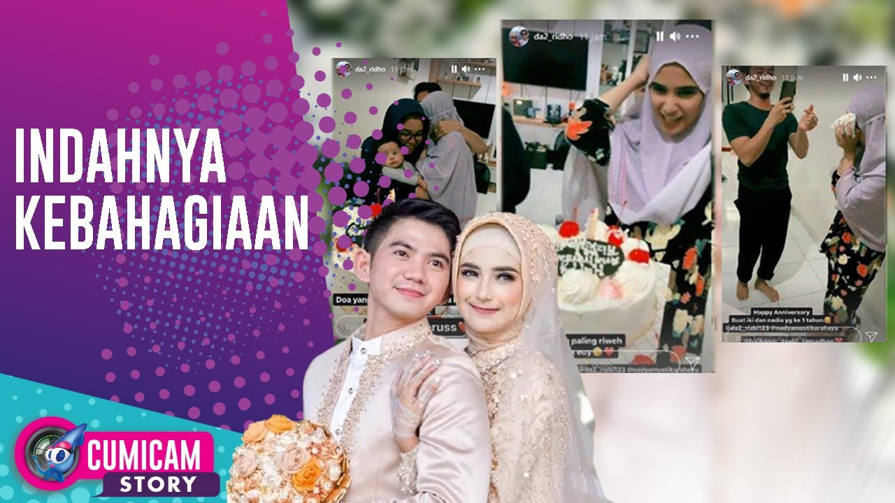 Rayakan 1 Tahun Pernikahan, Rizki 2R dan Nadya Mustika Makin Harmonis - Cumicam