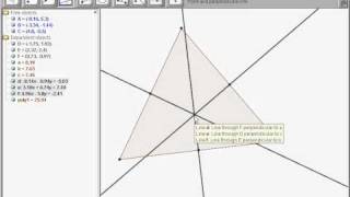 How to construct the circumcenter of a triangle in Geogebra