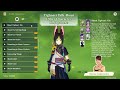 Tighnari Talks About Other Characters in Japanese by Sanae Kobayashi (Eng Sub) Friendship lvl 10