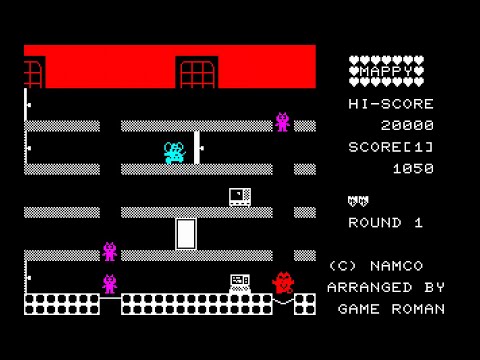 mappy＊ Sharp MZ-700 Game: Mappy (1984) PCG version - YouTube