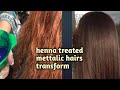 Mettalic henna coated hairs transform/Anil blue secrets