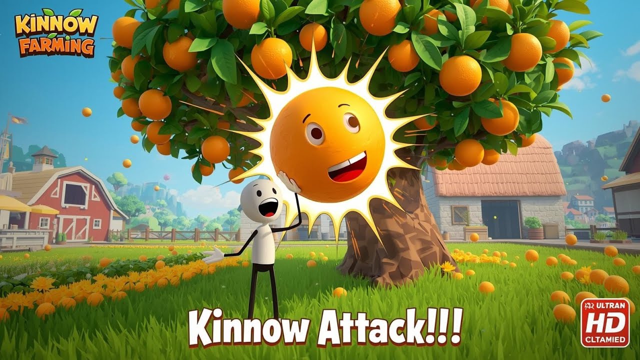 Kinnow Attack 😱🍊 | Funny Farming Game Moment | Noob vs Fruit LOL