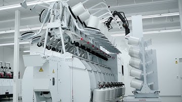 Combination AGV + our 7-axis cobot KR1018! Textile industry, but ready for other industries as well