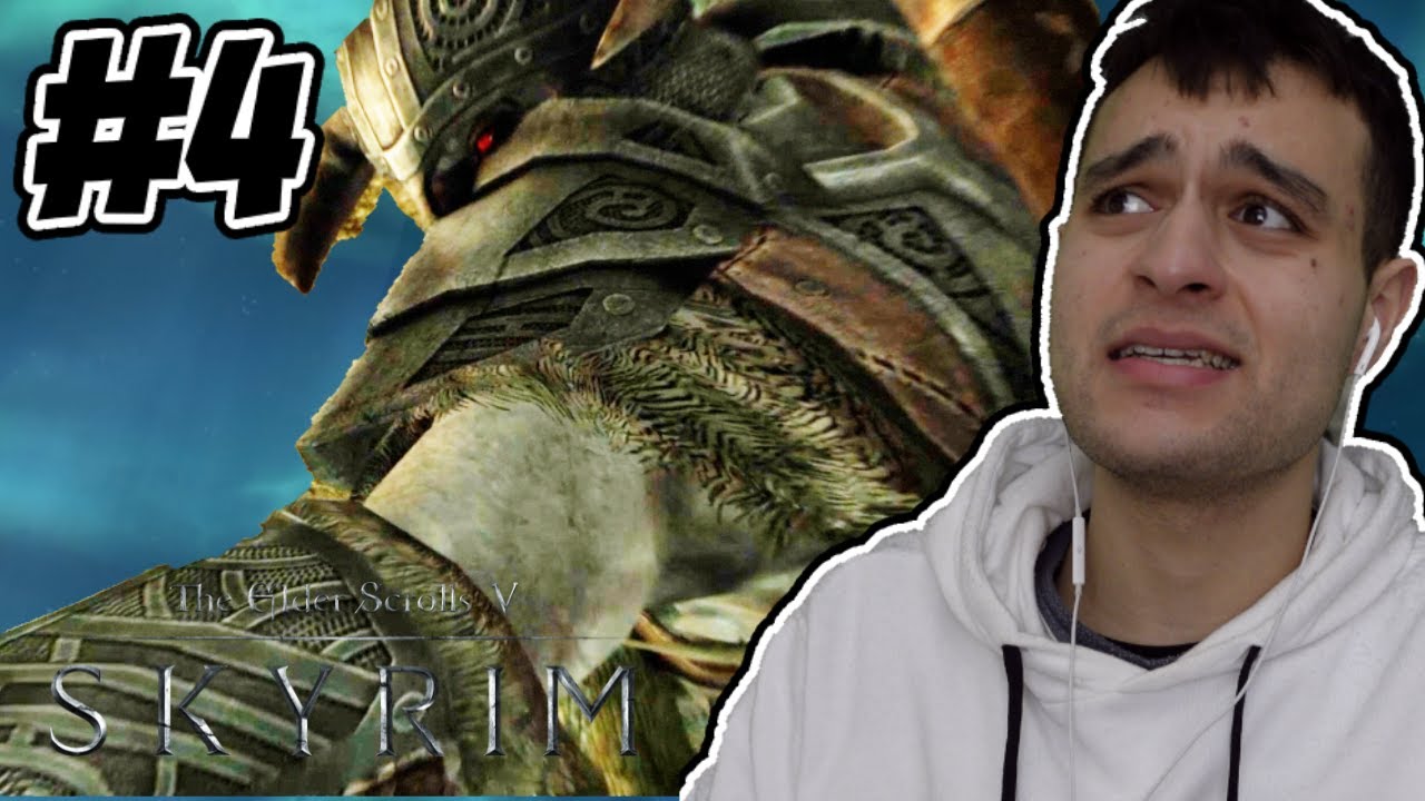 I KEEP DYING!!! First Time Playing SKYRIM Part 4 [Blind Playthrough