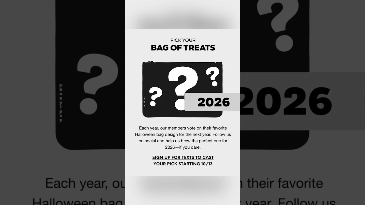 🎃 October 2026 Ipsy Glam Bag Design Voting is Coming! Stay Tuned