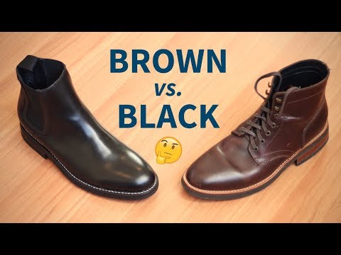 do brown dress shoes go with black pants